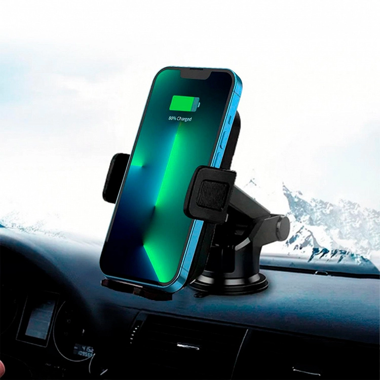 Soporte de Celular para Auto Netmak Carga Inalambrica Art.NM-HC42